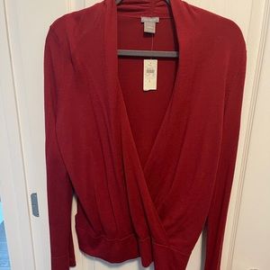 Ann Taylor Wrap Front Sweater